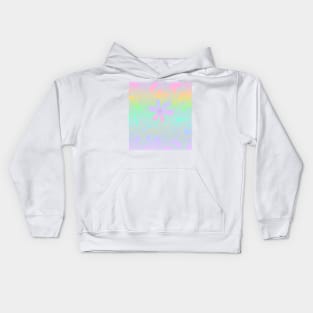 Pastel Rainbow Flower and Dots Kids Hoodie